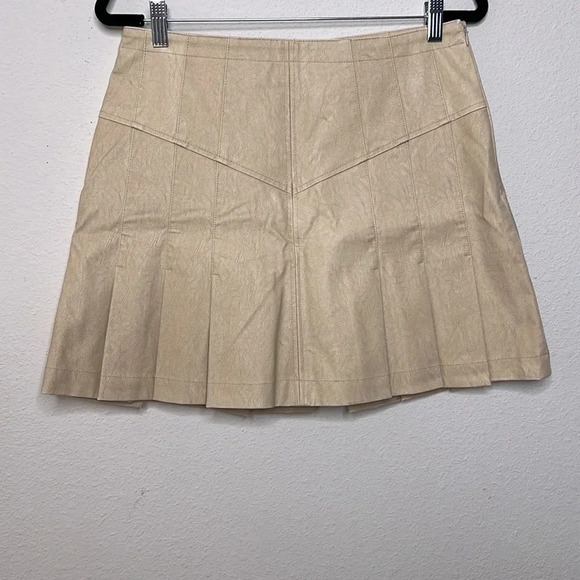 Free People Sugar and Spice vegan leather skirt size 12 - Picture 5 of 9